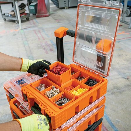 Klein Tools MODbox Component Box, Impact-Resistant Polymers, Orange, 11 in W x 16 in D x 5-1/4 in H 54808MB